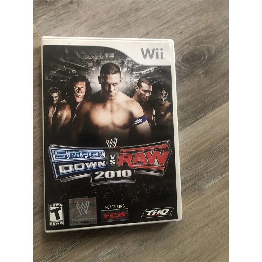 *WII WWE SmackDown vs. Raw 2010 Nintendo Wii Complete With Manual